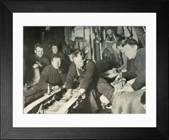 Framed Print : Preparing A Sledge During the Winter, 1908, (1909) Framed Print : Preparing A Sledge During the Winter, 1908, (1909)