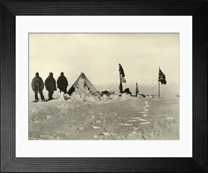 Framed Print : The Farthest South Camp After Sixty Hours Blizzard, February 1909 Framed Print : The Farthest South Camp After Sixty Hours Blizzard, February 1909