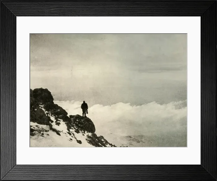 Framed Print : Brocklehurst Looking Down From... Mount Erebus, 1908, (1909) Framed Print : Brocklehurst Looking Down From... Mount Erebus, 1908, (1909)