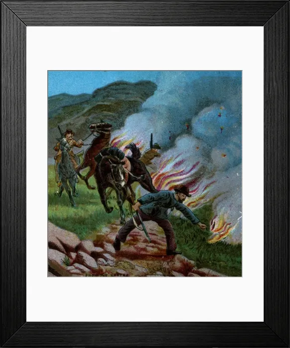 Framed Print : Boers Firing the Veldt, 1900 Framed Print : Boers Firing the Veldt, 1900