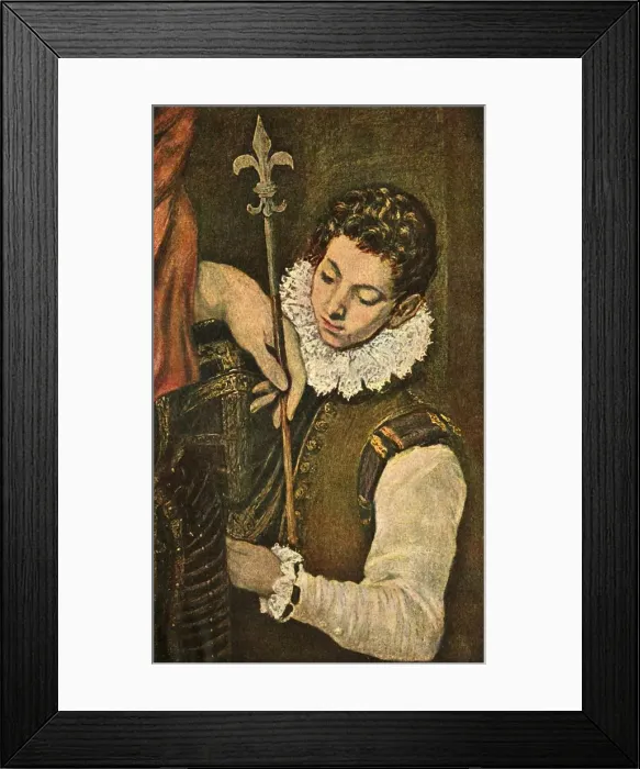 Framed Print : St. Louis of France (or St. Ferdinand of Castile), c1586-1590, (1938). Artist: El Greco Framed Print : St. Louis of France (or St. Ferdinand of Castile), c1586-1590, (1938). Artist: El Greco