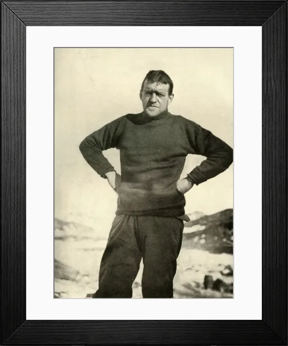 Framed Print : The Leader of the Expedition in Winter Garb, c1908, (1909) Framed Print : The Leader of the Expedition in Winter Garb, c1908, (1909)