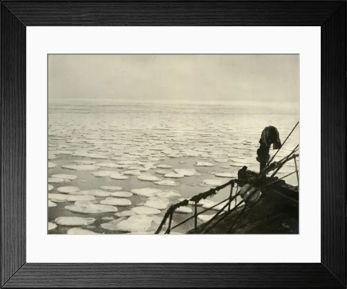 Framed Print : Pancake Ice in the Ross Sea, c1908, (1909) Framed Print : Pancake Ice in the Ross Sea, c1908, (1909)