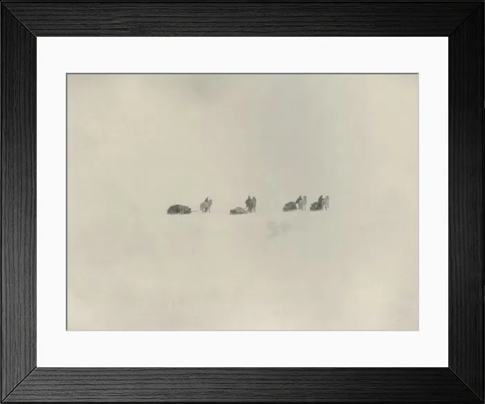 Framed Print : The Southern Party Marching into the White Unknown, 1908, (1909) Framed Print : The Southern Party Marching into the White Unknown, 1908, (1909)
