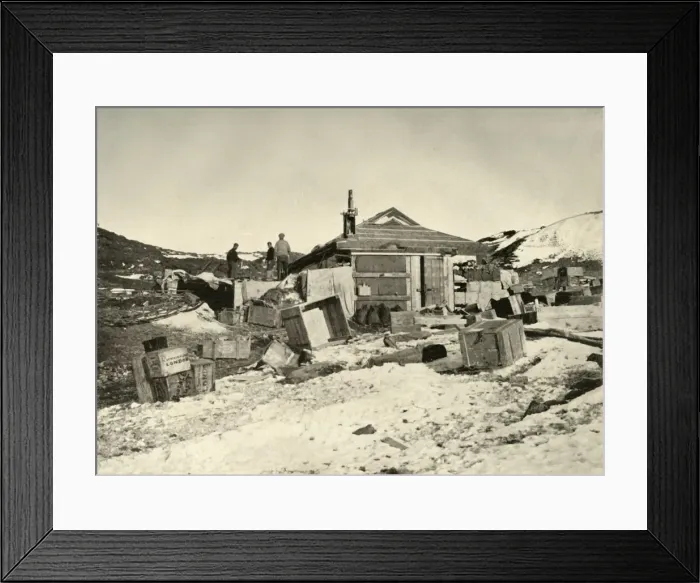 Framed Print : The Hut in Summer Time; Coal Bags at the Left, c1908, (1909) Framed Print : The Hut in Summer Time; Coal Bags at the Left, c1908, (1909)