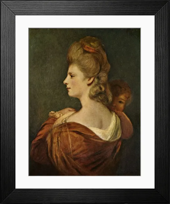 Framed Print : Portrait of Lady and Child, c1780, (c1912) Framed Print : Portrait of Lady and Child, c1780, (c1912)