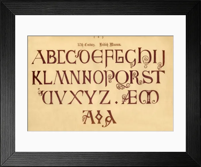 Framed Print : 10th Century. British Museum, 1862 Framed Print : 10th Century. British Museum, 1862