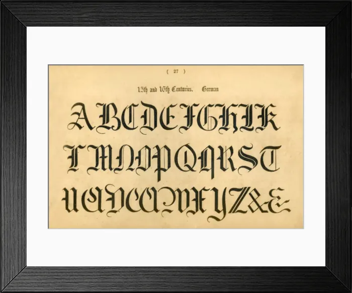 Framed Print : 15th and 16th Centuries. German, 1862 Framed Print : 15th and 16th Centuries. German, 1862