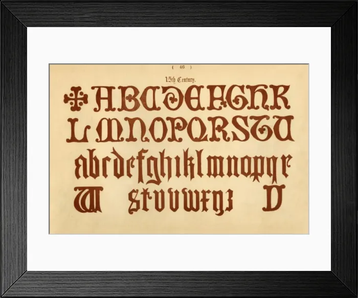 Framed Print : 15th Century, 1862