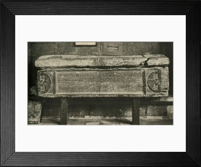 Framed Print : Tomb of Valerius Amandinus (A Roman General), 1908 Framed Print : Tomb of Valerius Amandinus (A Roman General), 1908
