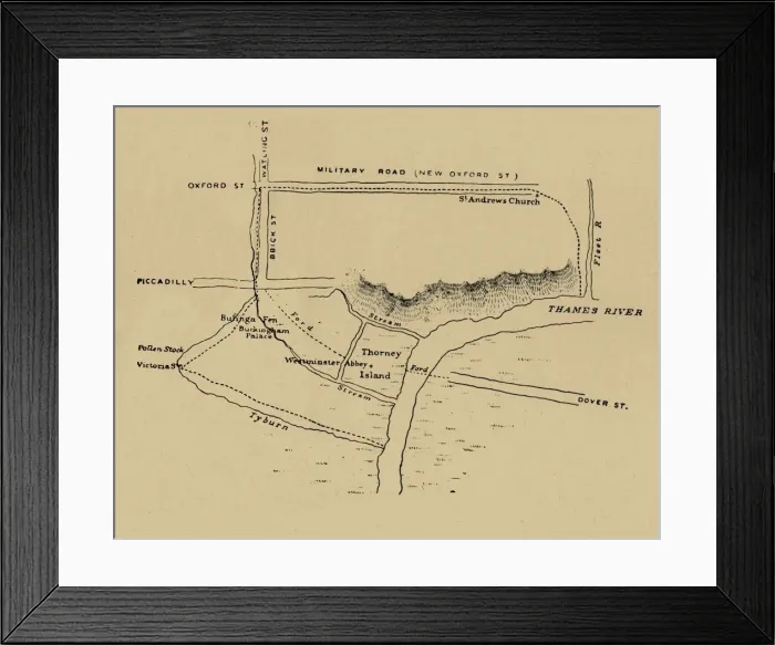 Framed Print : The Situation of Westminster, 1908 Framed Print : The Situation of Westminster, 1908