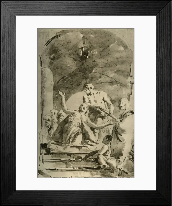 Framed Print : Martyrdom of S. Giustina, c1730s, (1928). Artist: Giovanni Battista Tiepolo Framed Print : Martyrdom of S. Giustina, c1730s, (1928). Artist: Giovanni Battista Tiepolo