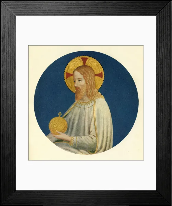 Framed Print : A Figure of Christ, 15th century, (c1909). Artist: Fra Angelico Framed Print : A Figure of Christ, 15th century, (c1909). Artist: Fra Angelico