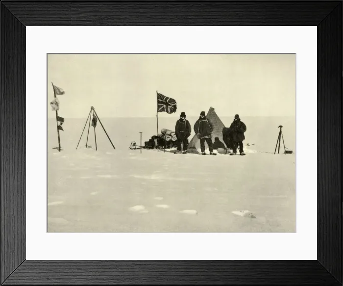 Framed Print : The Christmas Camp on the Plateau, December 1908, (1909). Artist: Ernest Shackleton Framed Print : The Christmas Camp on the Plateau, December 1908, (1909). Artist: Ernest Shackleton