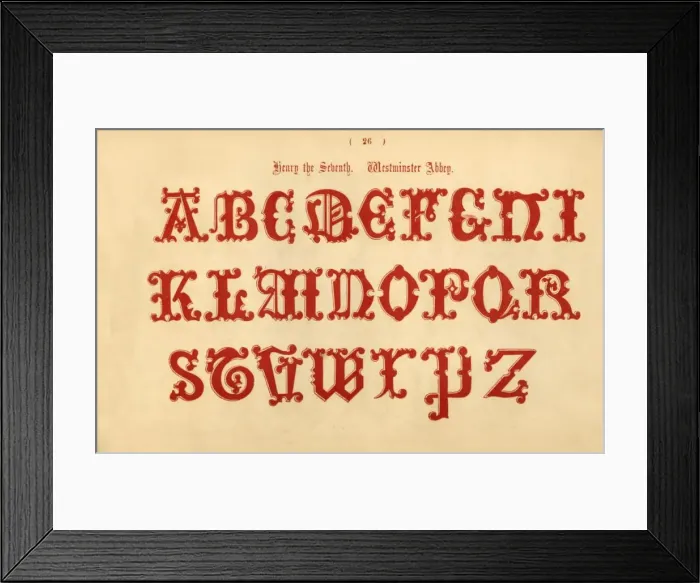Framed Print : Henry the Seventh. Westminster Abbey, 1862 Framed Print : Henry the Seventh. Westminster Abbey, 1862