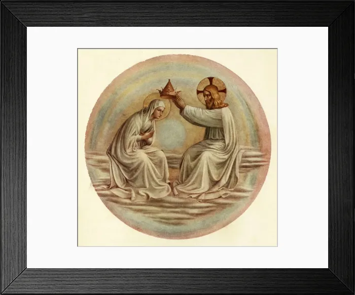 Framed Print : The Coronation of the Virgin, 15th century, (c1909). Artist: Fra Angelico Framed Print : The Coronation of the Virgin, 15th century, (c1909). Artist: Fra Angelico