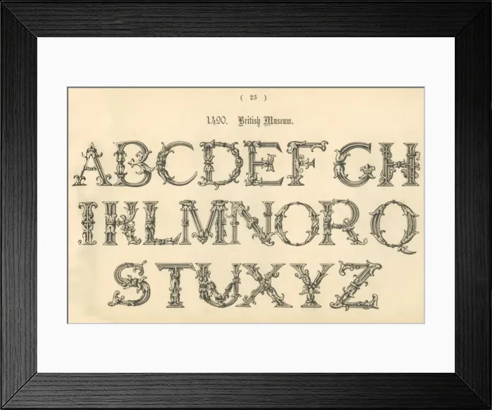 Framed Print : 1490. British Museum, 1862 Framed Print : 1490. British Museum, 1862