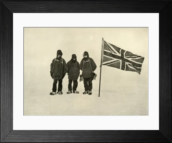 Framed Print : Farthest South, 9 January 1909. Artist: Eric Marshall Framed Print : Farthest South, 9 January 1909. Artist: Eric Marshall