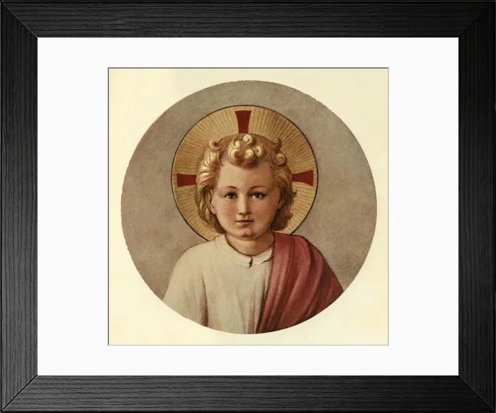 Framed Print : The Infant Christ, 15th century, (c1909). Artist: Fra Angelico Framed Print : The Infant Christ, 15th century, (c1909). Artist: Fra Angelico