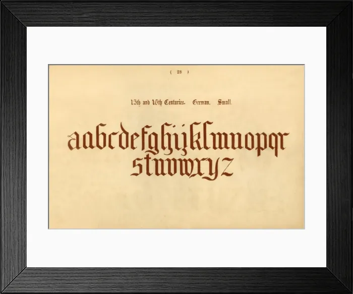 Framed Print : 15th and 16th Centuries. German. Small, 1862 Framed Print : 15th and 16th Centuries. German. Small, 1862