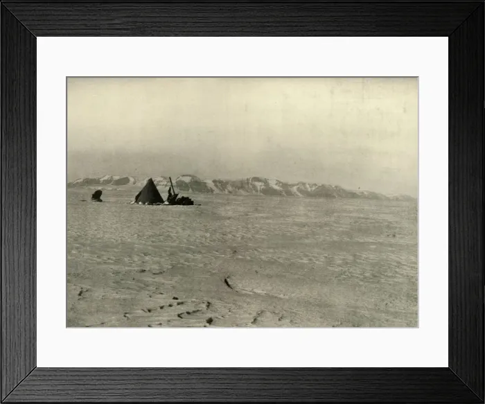 Framed Print : The Queen Alexandra Range Photographed on the way down the Glacier, c1908, (1909) Framed Print : The Queen Alexandra Range Photographed on the way down the Glacier, c1908, (1909)