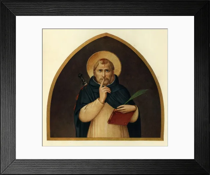 Framed Print : St. Peter the Martyr, 15th century, (c1909). Artist: Fra Angelico Framed Print : St. Peter the Martyr, 15th century, (c1909). Artist: Fra Angelico