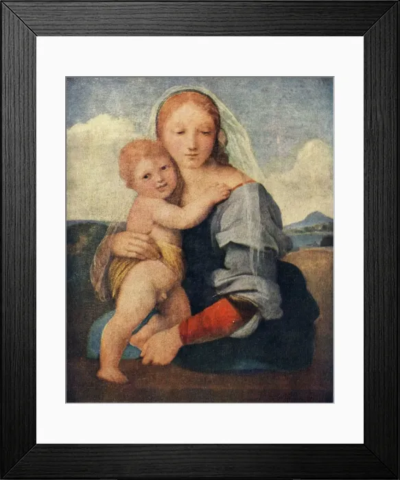 Framed Print : The Madonna of the Tower, 1509-1511, (c1912). Artist: Raphael Framed Print : The Madonna of the Tower, 1509-1511, (c1912). Artist: Raphael