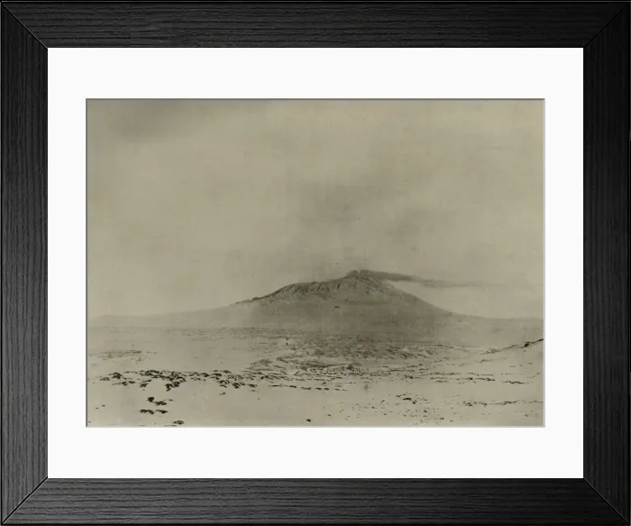 Framed Print : Smoke streaming from the Crater of Erebus, c1908, (1909) Framed Print : Smoke streaming from the Crater of Erebus, c1908, (1909)