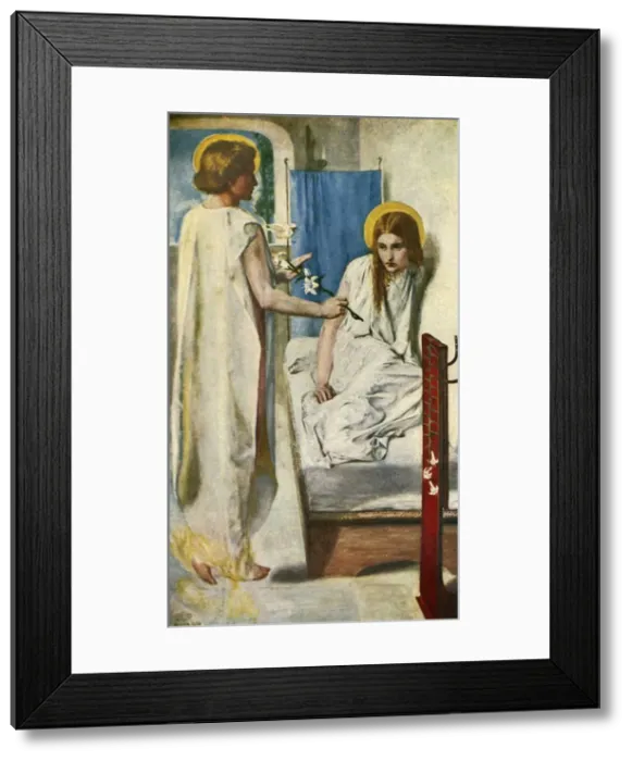 Framed Print : Ecce Ancilla Domini, 1849-1850, (c1912). Artist: Dante Gabriel Rossetti Framed Print : Ecce Ancilla Domini, 1849-1850, (c1912). Artist: Dante Gabriel Rossetti