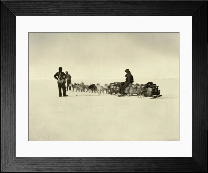 Framed Print : Bluff Depot Party on the Barrier, c1908, (1909) Framed Print : Bluff Depot Party on the Barrier, c1908, (1909)
