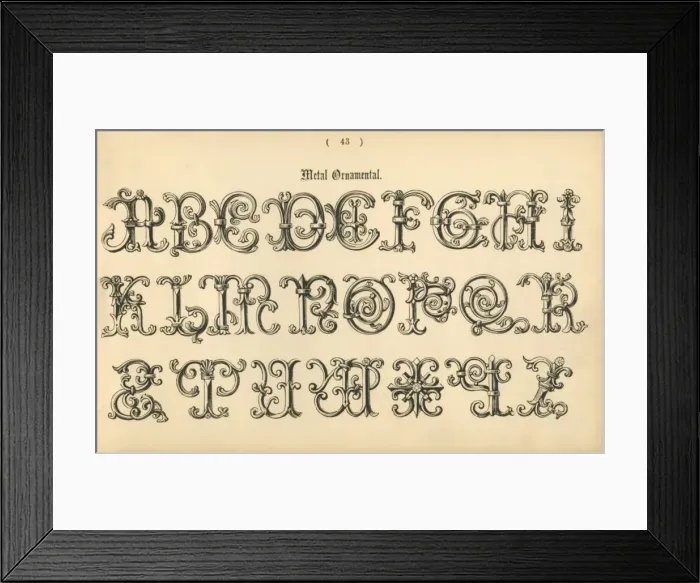 Framed Print : Metal Ornamental, 1862 Framed Print : Metal Ornamental, 1862