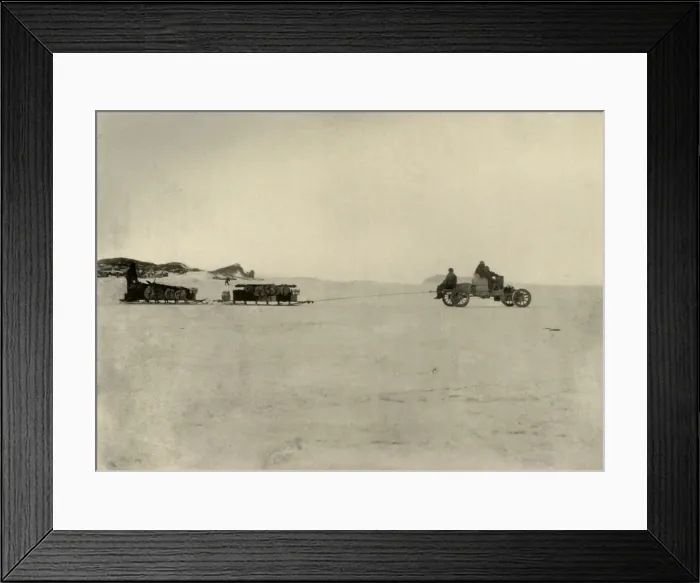 Framed Print : The Motor Hauling Stores for a Depot, 1909 Framed Print : The Motor Hauling Stores for a Depot, 1909