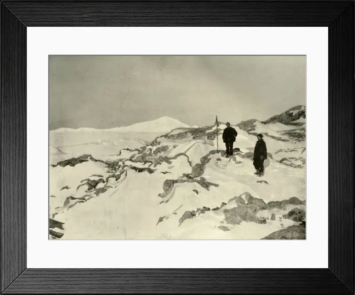 Framed Print : Taking Possession of Cape Bernacchi, Victoria Land, c1908, (1909) Framed Print : Taking Possession of Cape Bernacchi, Victoria Land, c1908, (1909)