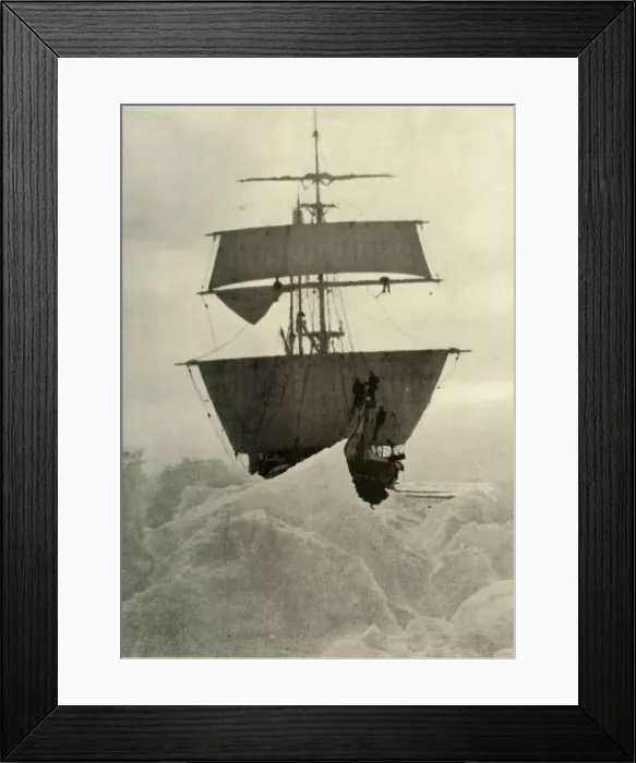 Framed Print : The Nimrod Held Up in the Ice, 1908, (1909) Framed Print : The Nimrod Held Up in the Ice, 1908, (1909)
