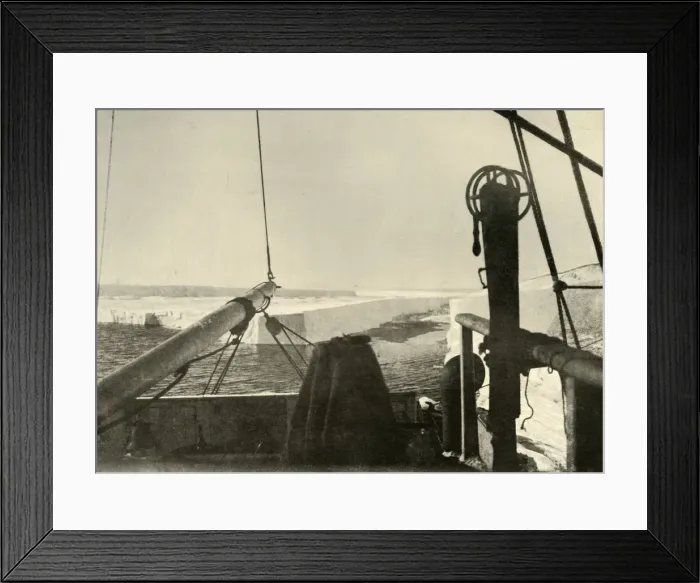 Framed Print : The Barrier Edge Breaking Away Four Miles South of Hut Point, c1908, (1909)