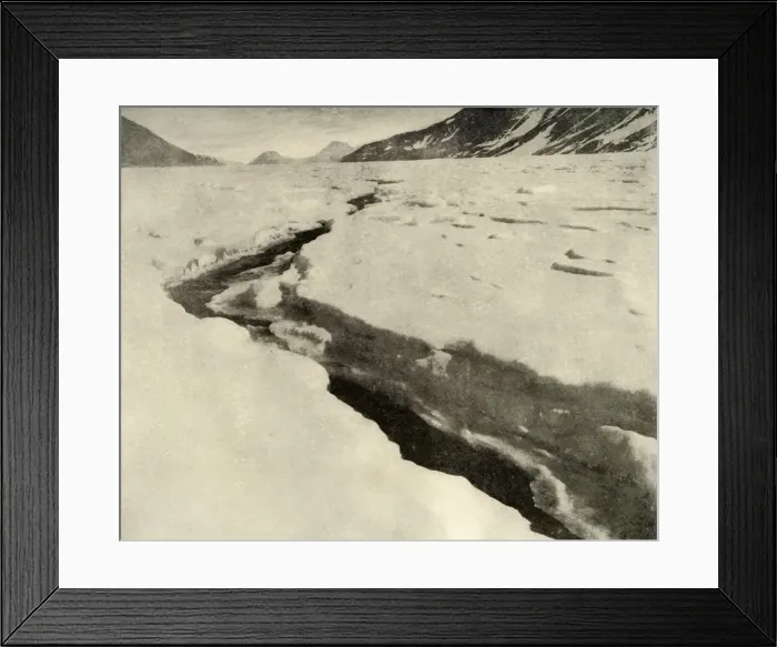 Framed Print : Stream of Running Water in the Middle of the Ferrar Glacier in Midsummer, c1908, (1909) Framed Print : Stream of Running Water in the Middle of the Ferrar Glacier in Midsummer, c1908, (1909)