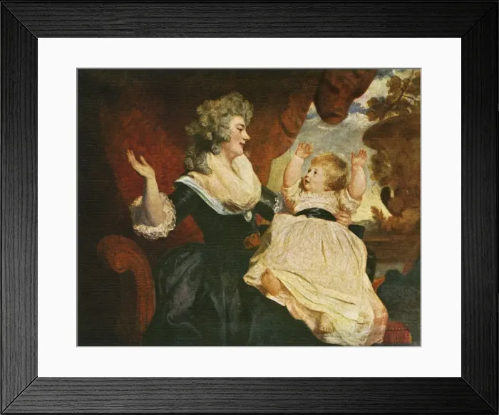 Framed Print : Duchess of Devonshire and Child, c1786, (c1912). Artist: Sir Joshua Reynolds Framed Print : Duchess of Devonshire and Child, c1786, (c1912). Artist: Sir Joshua Reynolds