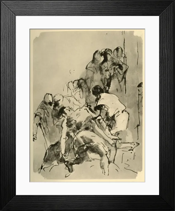 Framed Print : Descent from the Cross, mid 18th century, (1928). Artist: Giovanni Battista Tiepolo Framed Print : Descent from the Cross, mid 18th century, (1928). Artist: Giovanni Battista Tiepolo