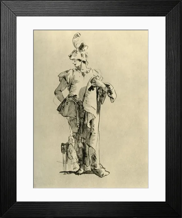 Framed Print : Page, mid 18th century, (1928). Artist: Giovanni Battista Tiepolo Framed Print : Page, mid 18th century, (1928). Artist: Giovanni Battista Tiepolo