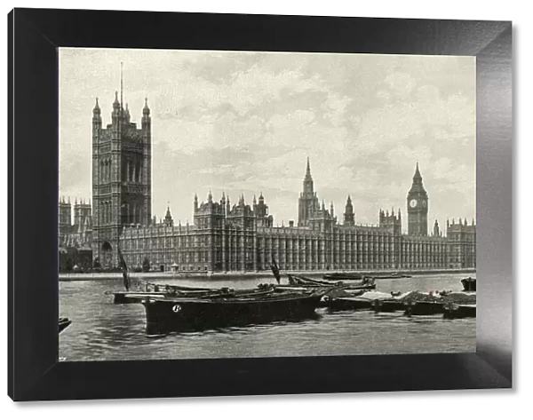 The Houses of Parliament, (c1897). Artist: E&S Woodbury