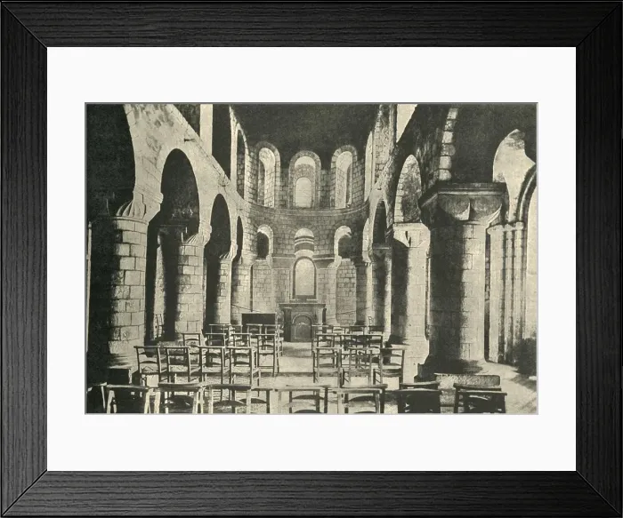Framed Print : St. Johns Chapel, Tower of London, Norman Architecture, 1908 Framed Print : St. Johns Chapel, Tower of London, Norman Architecture, 1908