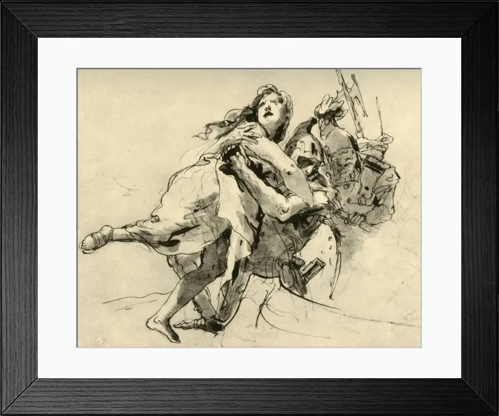 Framed Print : The Abduction of Helen (?), mid 18th century, (1928). Artist: Giovanni Battista Tiepolo Framed Print : The Abduction of Helen (?), mid 18th century, (1928). Artist: Giovanni Battista Tiepolo