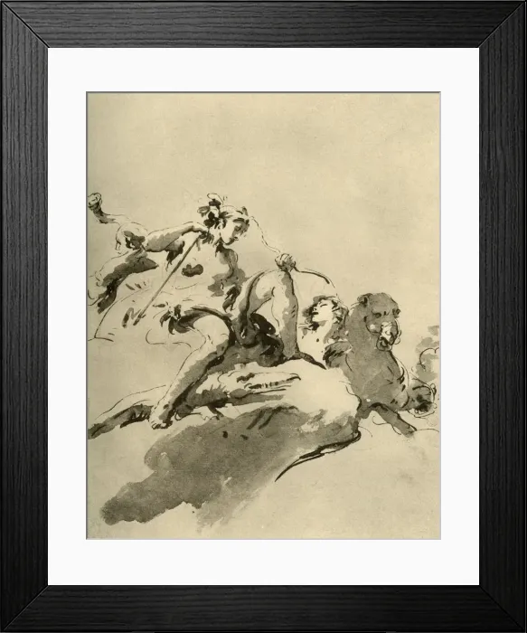 Framed Print : Diana (?), mid 18th century, (1928). Artist: Giovanni Battista Tiepolo Framed Print : Diana (?), mid 18th century, (1928). Artist: Giovanni Battista Tiepolo