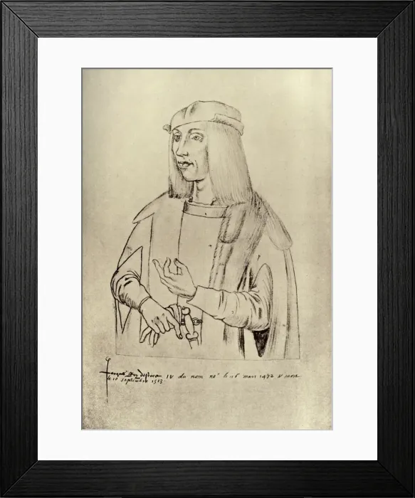 Framed Print : James IV, King of Scotland, (1909). Artist: Jacques Leboucq Framed Print : James IV, King of Scotland, (1909). Artist: Jacques Leboucq