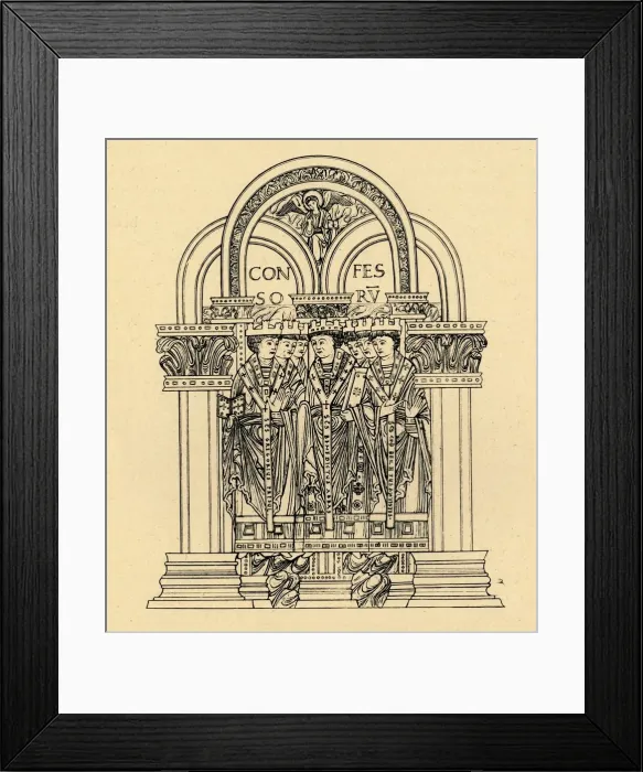 Framed Print : Gregory the Great, St. Benedict, and St. Cuthbert, 1908 Framed Print : Gregory the Great, St. Benedict, and St. Cuthbert, 1908