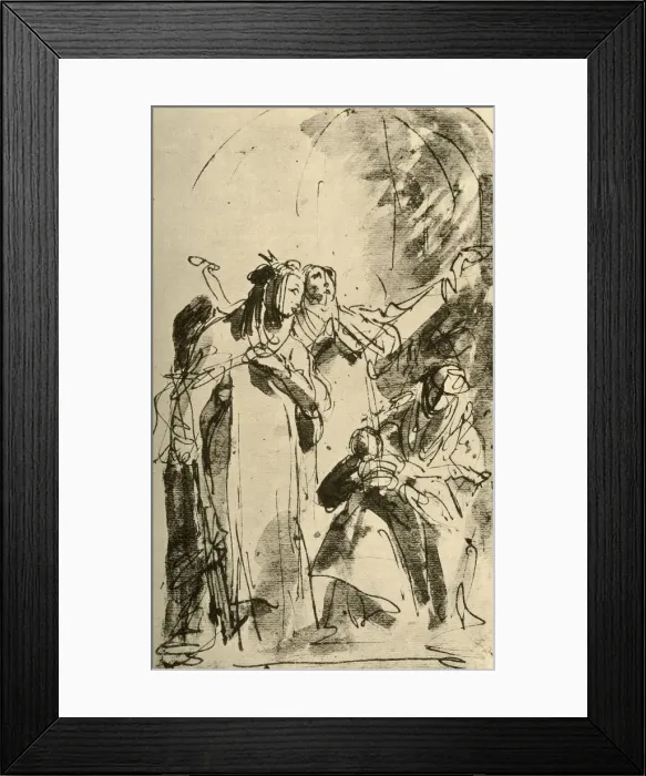 Framed Print : Madonna with two female Saints, 1747-1748, (1928). Artist: Giovanni Battista Tiepolo Framed Print : Madonna with two female Saints, 1747-1748, (1928). Artist: Giovanni Battista Tiepolo
