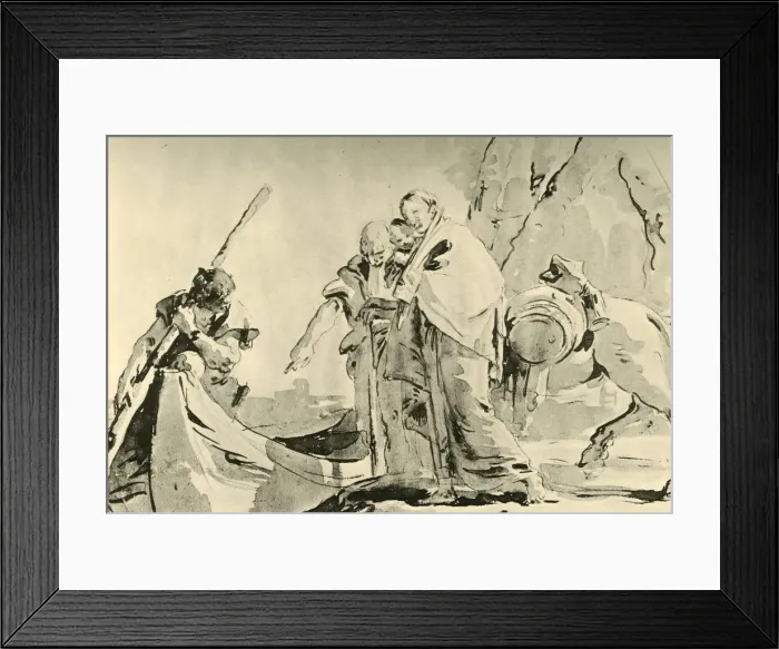 Framed Print : Flight into Egypt, before 1752, (1928). Artist: Giovanni Battista Tiepolo Framed Print : Flight into Egypt, before 1752, (1928). Artist: Giovanni Battista Tiepolo