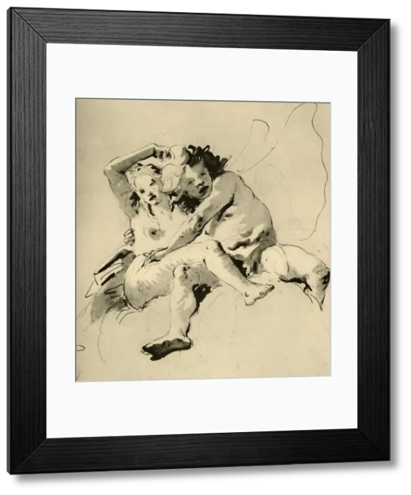 Framed Print : Zephyr and Flora, 1757, (1928). Artist: Giovanni Battista Tiepolo Framed Print : Zephyr and Flora, 1757, (1928). Artist: Giovanni Battista Tiepolo