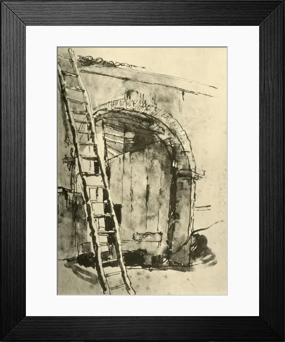Framed Print : Gateway, mid 18th century, (1928). Artist: Giovanni Battista Tiepolo Framed Print : Gateway, mid 18th century, (1928). Artist: Giovanni Battista Tiepolo