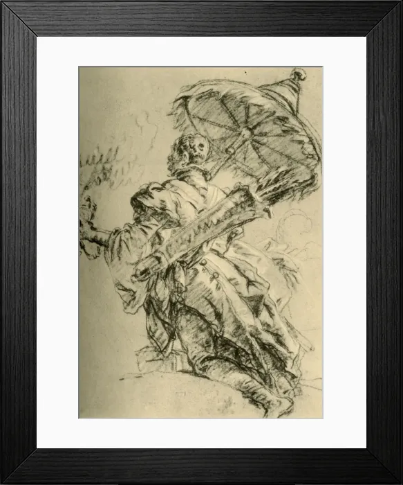 Framed Print : A Moor with Quiver and sunshade, 1752, (1928). Artist: Giovanni Battista Tiepolo Framed Print : A Moor with Quiver and sunshade, 1752, (1928). Artist: Giovanni Battista Tiepolo